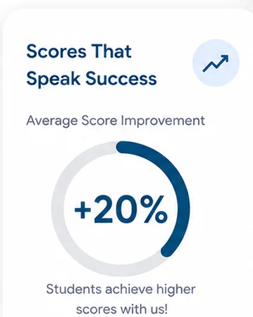 English proficiency test score improvement illustration