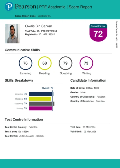 Student score report 4